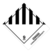 Class 9 ID8000 Consumer Commodity Label 100x120mm