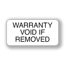 Warranty Void If Removed Stickers 40x20mm