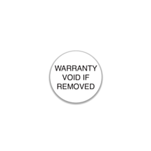 Warranty Void if Removed Stickers 20mm